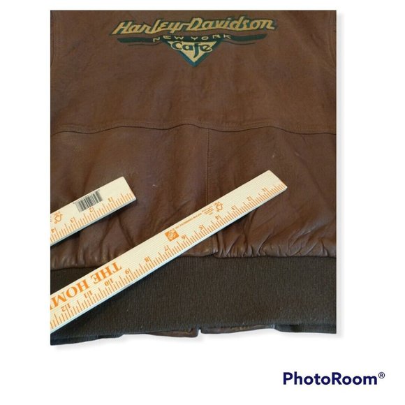 Vintage Men's Harley-Davidson Cafe New York Super-Soft Leather Jacket - Picture 8 of 8